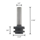 Drawer Lock Bit, 1/2"Shank(I) C