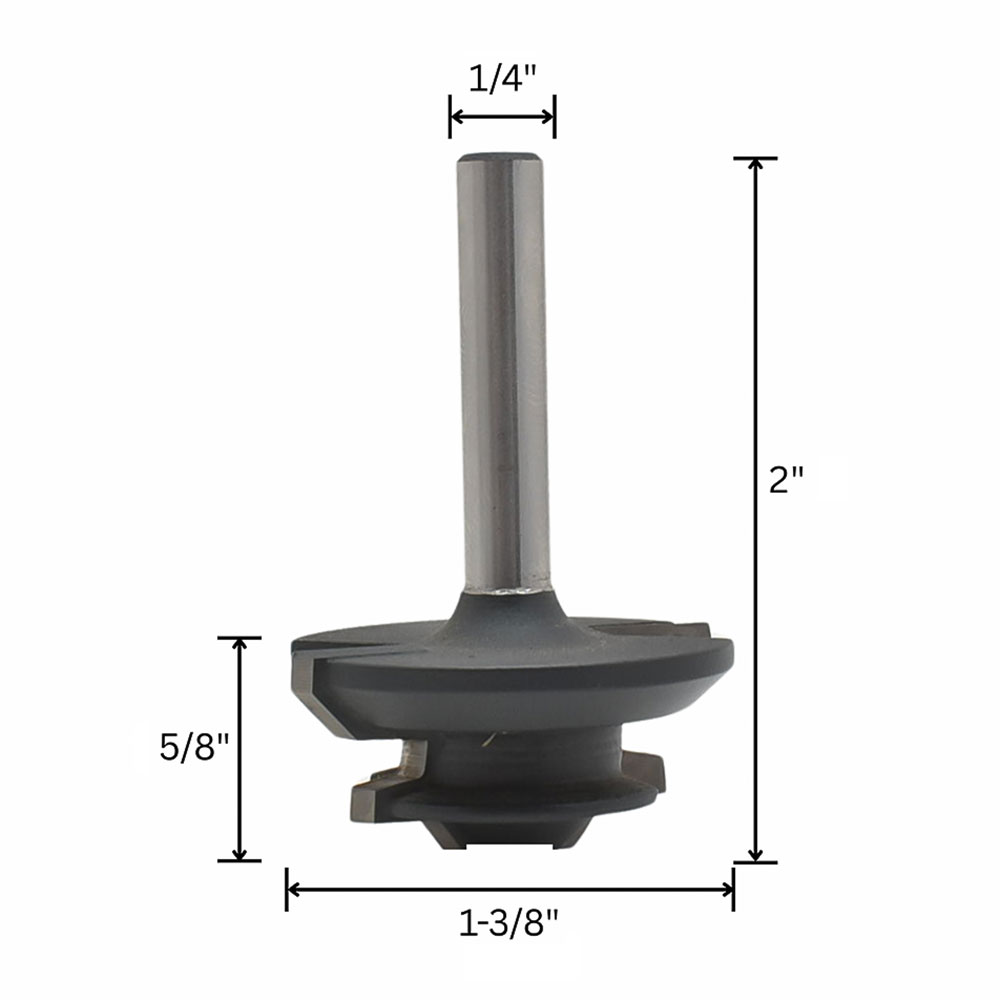 Lock Miter Bit, 1/4" Shank (I)