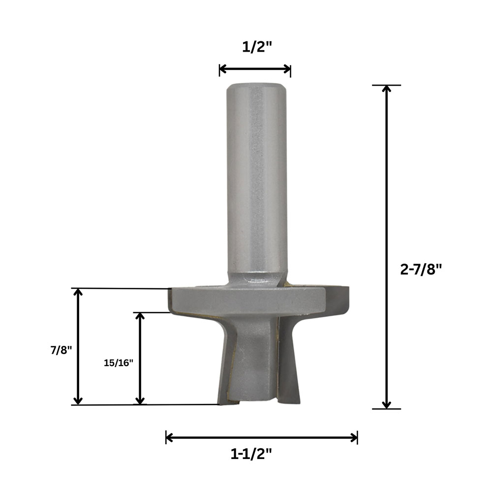 Door Edge Bit, 1/2" Shank