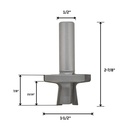 Door Edge Bit, 1/2" Shank
