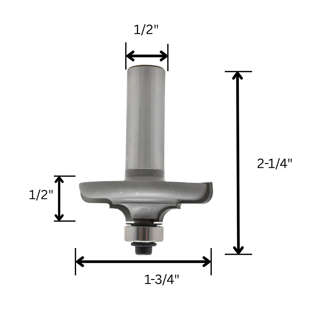 European Door Edge Bit, 1/2"Shank