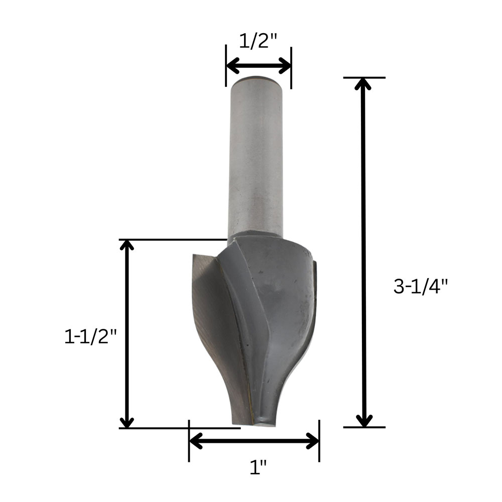 Ogee Raised Panel Bit,1/2"Sh.C