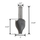 Ogee Raised Panel Bit,1/2"Sh.C