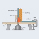 Ogee Raised Panel Bit,1/2"Sh.C