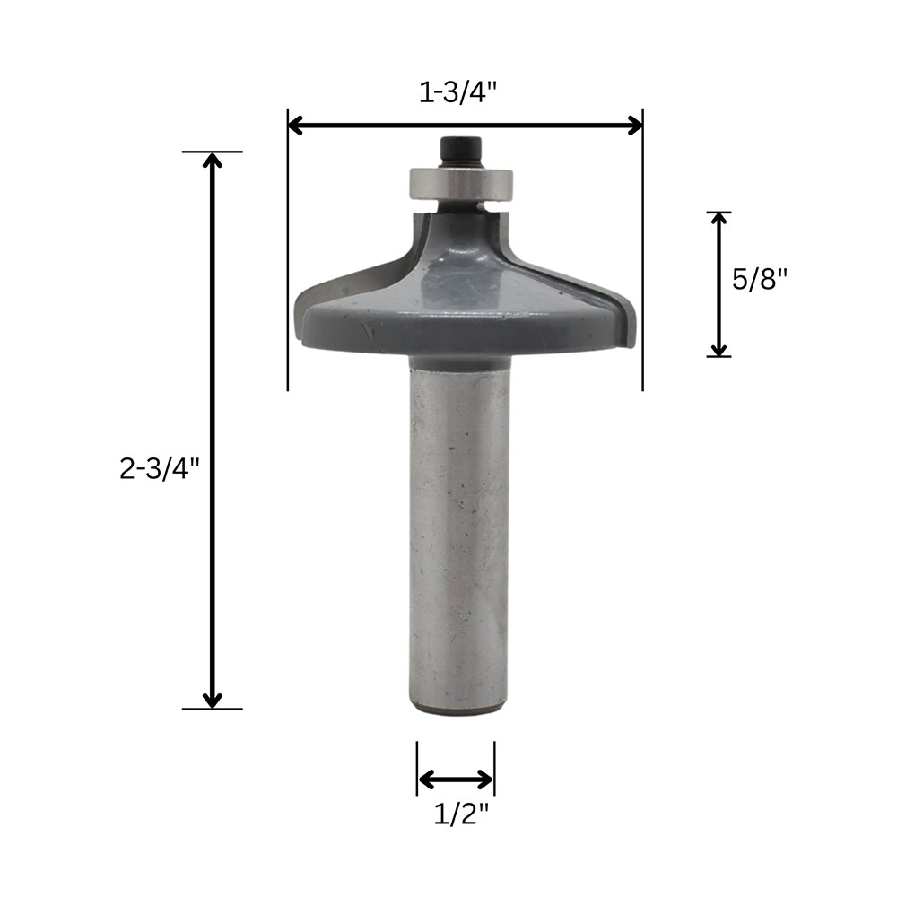 European Door Edge Bit, 1/2"Shank