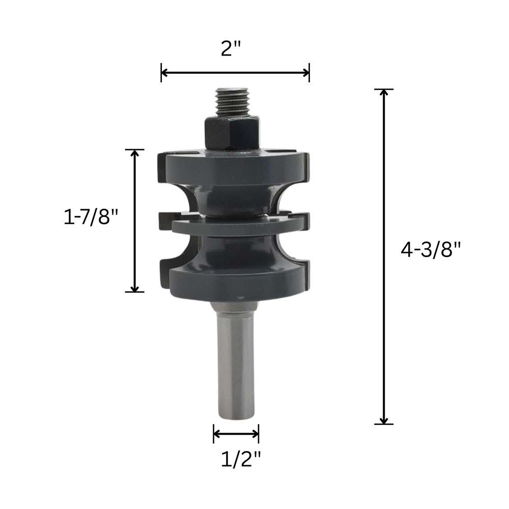 2pc Rail&Stile Set, 1/2"Shank (I) C