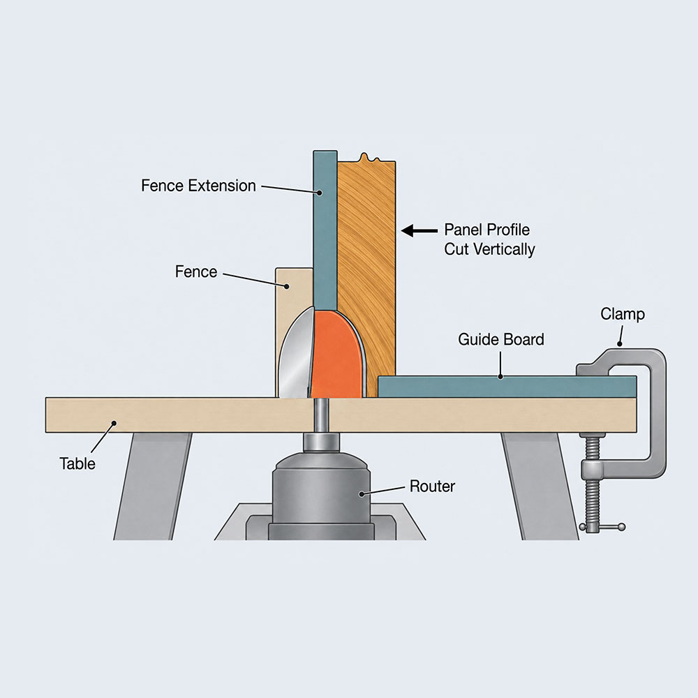 Cove Raised Panel Bit, 1/2"Shank