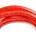 1/4" 12 ft Red Traslucent PVC  Hose Whip with 1/4" Ball Swivel - W04
