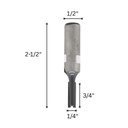 1/4" Straight Bit, Down Shear Cut