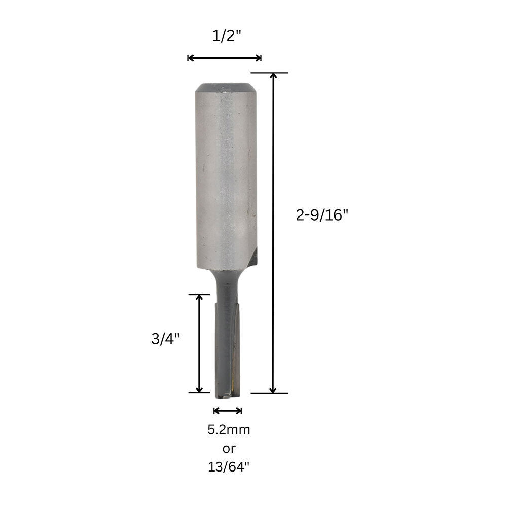 5.2mm Straight Bit,Down Shear Cut C