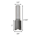 3/4" Straight Bit, Down Shear Cut