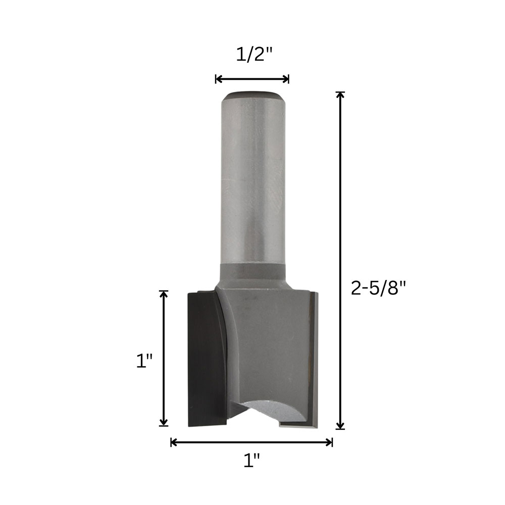 1" Straight Bit,Down Shear Cut C