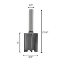 3/4" Straight Bit, 1/4" Shank