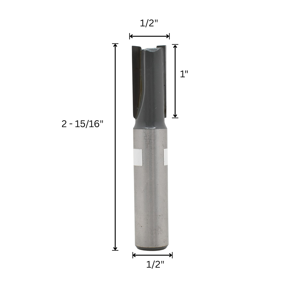 1/2" Straight Bit,Down Shear Cut