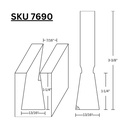 13/16" Dovetail (8 deg.) Bit C