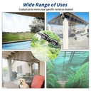 Patio Misting Kit, 10M Outdoor Cooling Mist System with Nozzles for Patios, Gardens, Greenhouses, and Pergolas