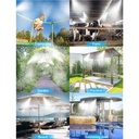 Patio Misting Kit, 10M Outdoor Cooling Mist System with Nozzles for Patios, Gardens, Greenhouses, and Pergolas