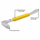 10" Claw Nail Puller Pry Bar with Molded Grip