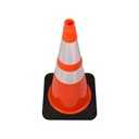 28" PVC 10lbs Traffic Cone with Reflective Tape - Orange