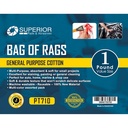 Bag of Rags - 1lb. of 100% cotton assorted - W03
