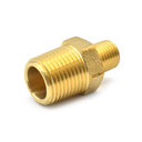 1/2" x 1/4" NPT Hex Male Nipple - 50 Pack - W02