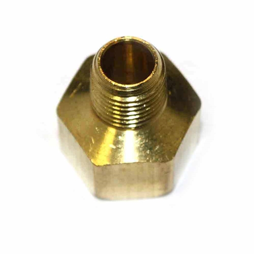1/4" MPT x 1/2" FPT Brass Hex Bushing - 50 Pack - W02