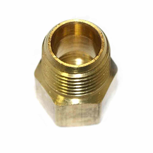 1/2" MPT x 1/2" FPT Brass Hex Bushing Reducer - Single Display Pack - W02