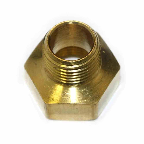 1/2" MPT x 3/4" FPT Brass Hex Bushing Reducer - 25 Pack - W02