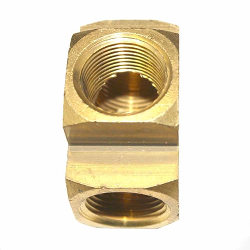 1/2" FPT Brass Cross - 1 inlet - 3 Outlets - Single Display Pack - W05