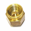 3/8" FPT x 1/2" FPT Brass Female Coupling - Six Display Pack - W03
