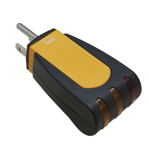 GFCI 3 Wire Electrical Receptacle Wall Plug AC Outlet Tester - W02