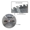 12" x 66 Teeth x 1" Arbor - Metal Cutting Carbide Tipped Saw Blade - W02