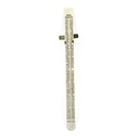 6" STAINLESS STEEL POCKET RULER 1/64 1/32 Scales Decimal Conversion Chart Rulers (ASR2541) - W02