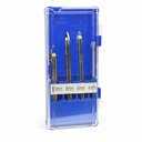 Diamond Tool Glass & Tile Drill Bit Set 4-Piece (4mm, 6mm, 8mm, 10mm) (GLD4PC) - W02
