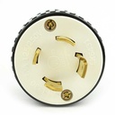 30A-125/250V 4-Blade NEMA L14-30P Twist Lock Electrical Plug - W02