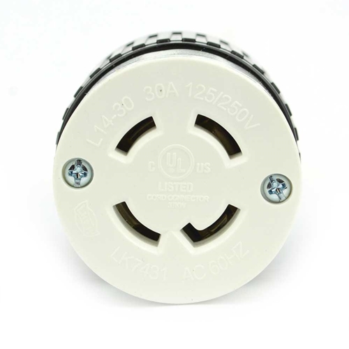 30A-125/250V NEMA L14-30R Twist Lock Electrical  Receptacle - W02