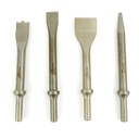 Round Shank Collar Chisel Set – 4pc set - W02