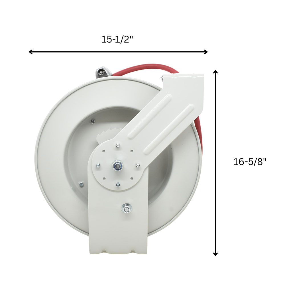 3/8" Hose x 50 Ft x 3/8" NPT Professional Hose Reel - W03