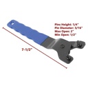 Adjustable Grinder Lock Nut Wrench - W03
