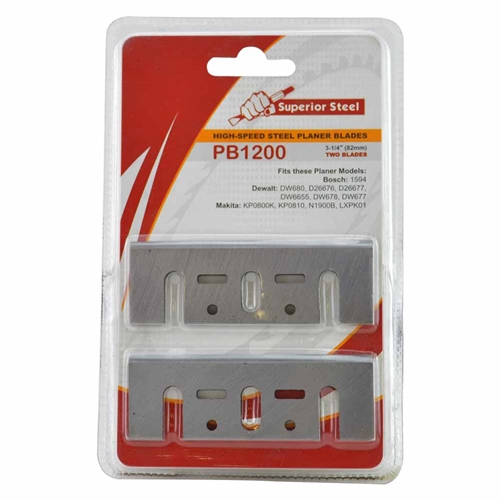 3-1/4" (82mm) 2pc High Speed Steel Planer Blades (DM-46230) - W03