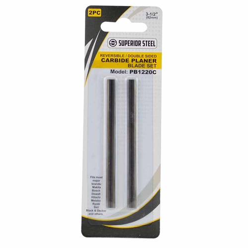 3-1/4" (82mm) 2pc Reversible Tungsten Carbide Planer Blades replaces Makita D-46246, D-16966 and 793322-2  - W03