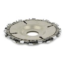 22 Tooth 4" Fine Cut Grinder Disc and Chain - 7/8" Arbor - W02