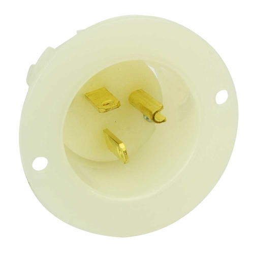 Std Flange Plug 2-Pole 3-Wire 20A 250V NEMA 6-20P - W02
