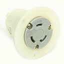 Twist Lock Receptacle Flange 2-Pole 3-Wire 20A 125V NEMA L5-20R - W02