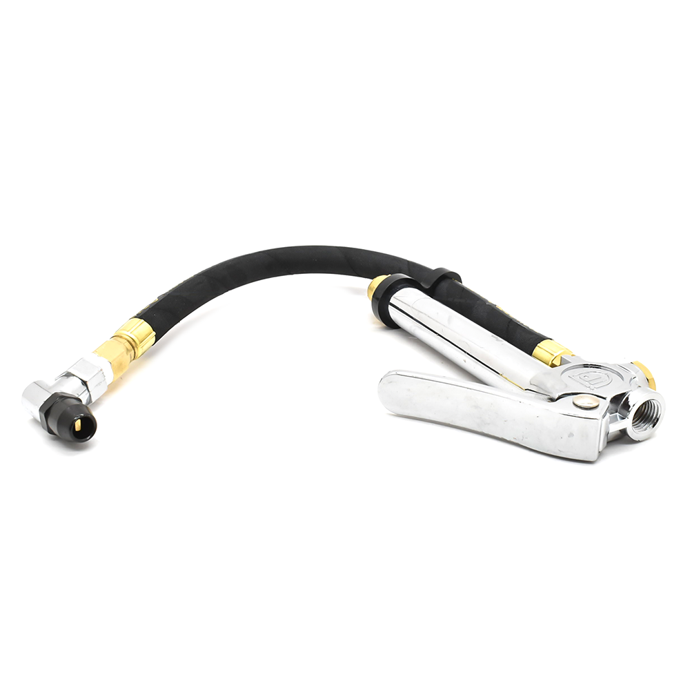 Tire Inflator TF3000 with Angled Tapered Chuck T35 - Steel Braided Whip - W02