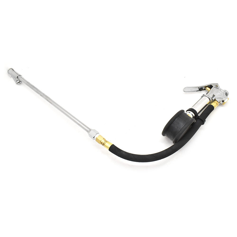 Tire Inflator TF7000 with Straight-in Dual foot 11" Truck Chuck T08L Steel Braided Whip - W03
