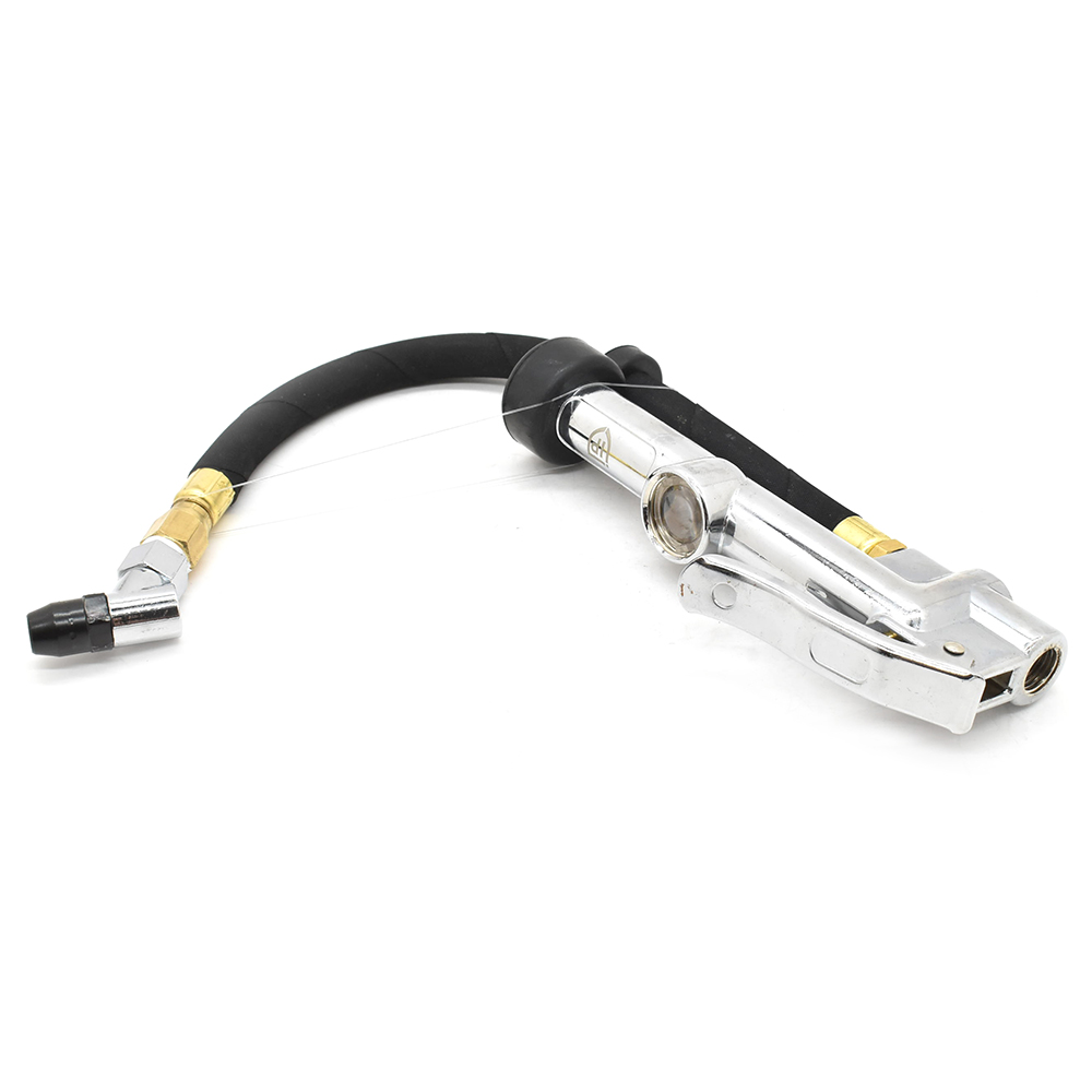 Tire Inflator TF9000 with Angled Tapered Chuck T35 Steel Braided Whip - W02