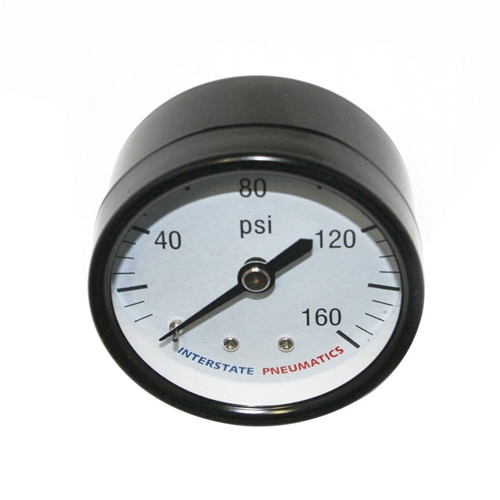 2-1/2"    160 PSI - 1/4" NPT Rear  Mount Pressure Gauge - W03