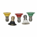 Nozzle Tip Set, Size 25, 0 deg,15 deg,25 deg,40 deg and detergent nozzle (AB65006) (AB8320) - W02