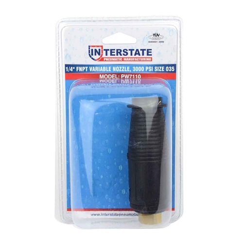 1/4" FNPT Variable Nozzle, 3000 psi Size 035  - W02